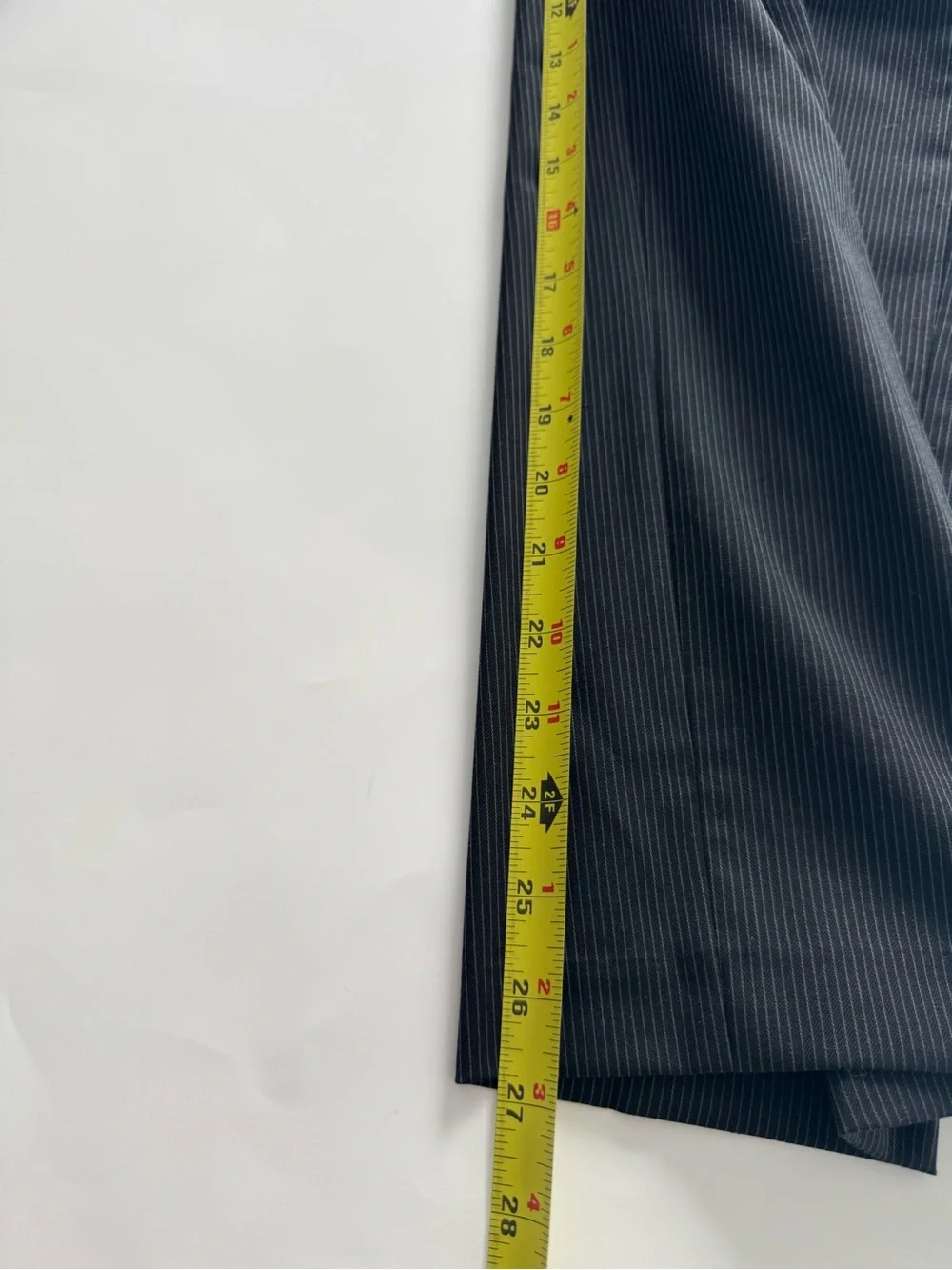 Tailored Men's Dress Pants in Charcoal Pinstripe